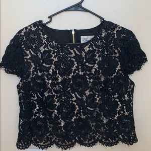 Lacey black crop top